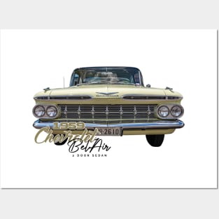 1959 Chevrolet Bel Air 2 Door Sedan Posters and Art